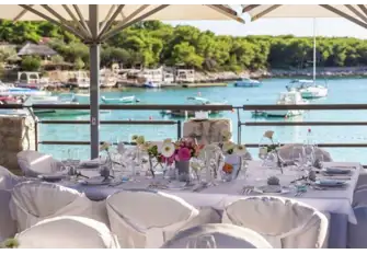 Zori overlooks Vinogradisce Bay in the Pakleni islands just south of Hvar, where Chef Iva Tomlinovic creatively reinterprets traditional Dalmatian dishes