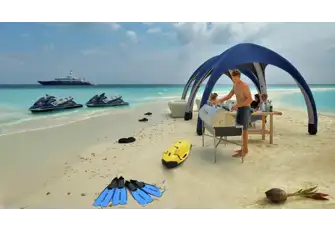 Take your catch to the beach and let the chef start grilling