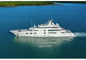 74.5m (244.4ft), 12 guests in 6 cabins, rates from USD 595,000