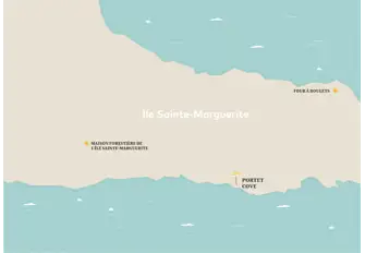 Portet Cove is tucked away on the south coast of Sainte Marguerite