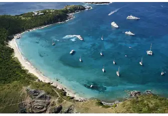 Anse Colombier is always a popular anchorage