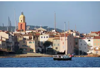 (L-R) Fontanette and La Ponche Beaches in central Saint-Tropez