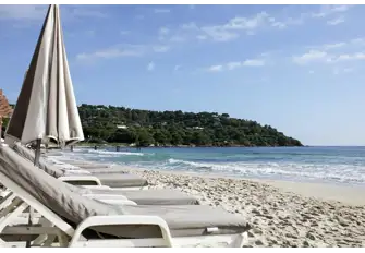 Tahiti Beach is at the northern end of Pampelonne Beach