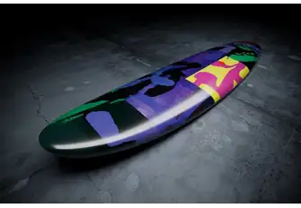 Most of Beau Lake's paddleboard range is based on design icons from the '50s and '60s