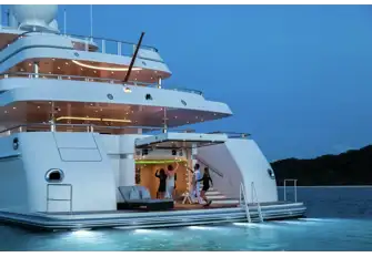 TITANIA's beach club transforms into a nightclub after dark
