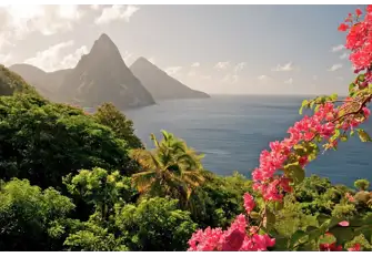 The famous Pitons, St Lucia