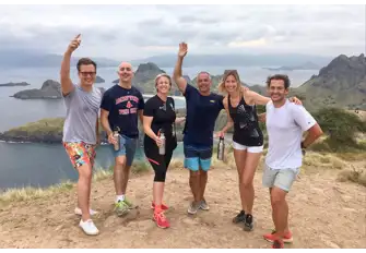 Hiking on Padar