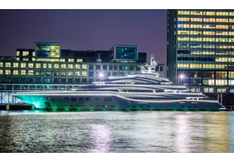 Celebrating the sculptural form of the 91m Lurssen-built LADY LARA
