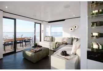 The sky lounge has a wine cellar, open-air dining and a bar and BBQ on walkaround sidedecks
