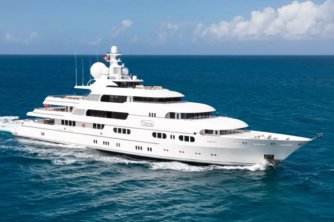 titania yacht charter price