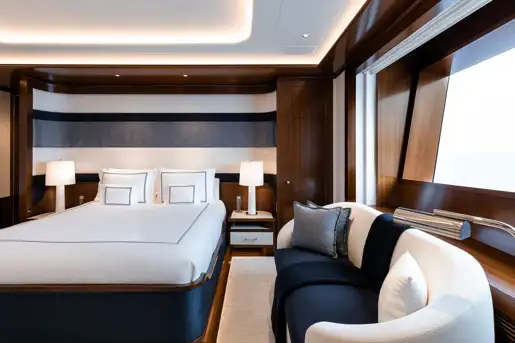 motor yacht faith interior