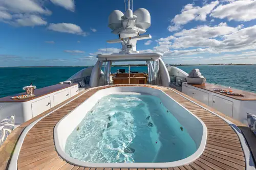 Sun deck jacuzzi