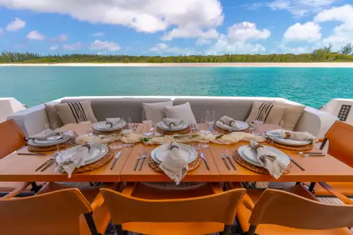 Main deck aft dining area