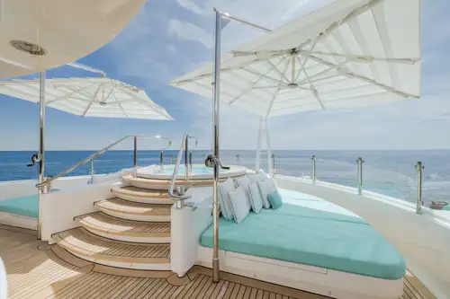 Sun deck jacuzzi