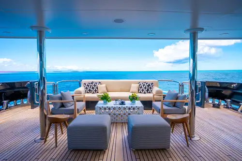 Main deck aft seating area